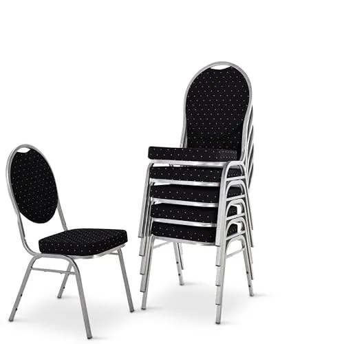 MACO Möbel Raburg Stapelstuhl 6er Set David in schwarz von MACOShopde by MACO Möbel