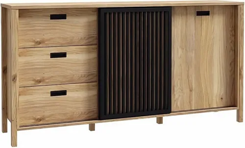 Kommode JYTANA JTNK233R Sideboard 175x91,5x40 cm mit Schiebetüren