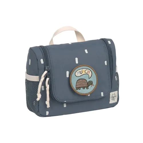 Mini Washbag Happy Prints midnight blue - Stylische Reisetasche in Mitternachtsblau, ideal für unterwegs und perfekt für die Organisation Ihrer Toilettenartikel.