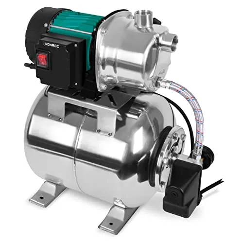 VONROC Hydrophorpumpe 1000 W mit Druckschalter