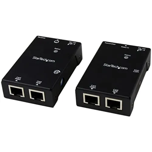 StarTech.com HDMI über CAT5/CAT6 Extender - Audio & Video Adapter, verlängert HDMI-Signal bis 50m mit Power Over Cable und unterstützt HD-Auflösungen bis 1080p, ideal für flexible Installationen.