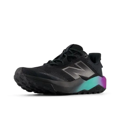 New Balance Dynasoft Nitrel V6 Traillaufschuh für Damen, Schwarz/Schwarz Metallic/Cyber Jade, 40 EU
