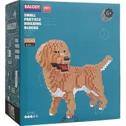 Balody Golden Retriever Hund mit Nanoblocks Mini-Lego-Bausteinen 824 Teile