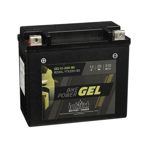 Produktbild intAct Bike-Power Motorradbatterie GEL YTX20H-BS 12V 20Ah 82004 GEL12-20H-BS