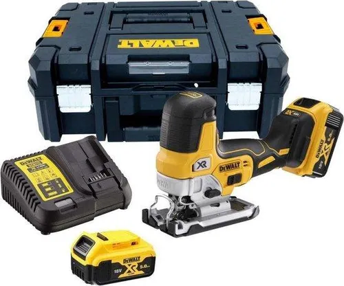 DEWALT Akku-Stichsäge DCS335P2-QW mit 2x 5Ah Akkus von DeWalt
