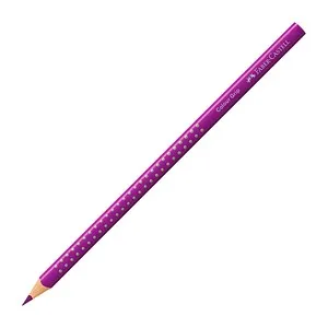 FABER-CASTELL 112434 - Buntstift 2001 Colour Grip, karmoisin, ergonomische Dreikantform für Kinder und bruchsichere Mine für intensives Malen