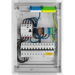 Sicherungskasten Hager Unterputz Verteilerkasten 2x12 Module 10xMCB 1xRCCB VDE verdrahtet Verteilerschrank Sicherungen 505,50x348x98mm Doktorvolt