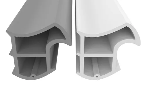 Dikara Profildichtungsband für Stahlzargen - Hochwertige Türdichtung aus TPE, Höhe 15,8mm, Breite 15,2mm – ideal für energieeffiziente Renovierungen und schalldämmende Lösungen.