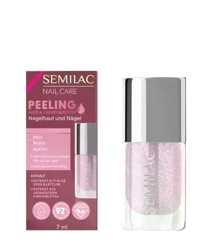 Semilac Peeling für Nagelhaut & Nägel – Aloe & Kirschblüte, ohne Abwaschen, vegan, 92 % natürlich, 7 ml
