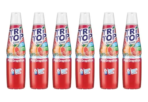 TRi TOP Pink Grapefruit Sirup – 6 x 600 ml, Kalorienarm