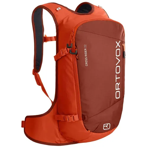 Ortovox Cross Rider 22 Desert Orange - Ski- & Snowboard-Rucksack mit 22 Litern Volumen, bietet komfortable Notfallausrüstung und vielseitige Tragemöglichkeiten für Freeride und Skitouren.