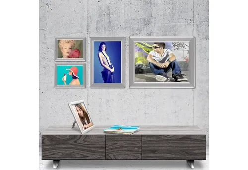 Produktbild Master of Boards Rahmen Wechselrahmen Opti-Clic Plakatrahmen, 4 Größen, Rahmen, Gegehrte Kanten, für A4