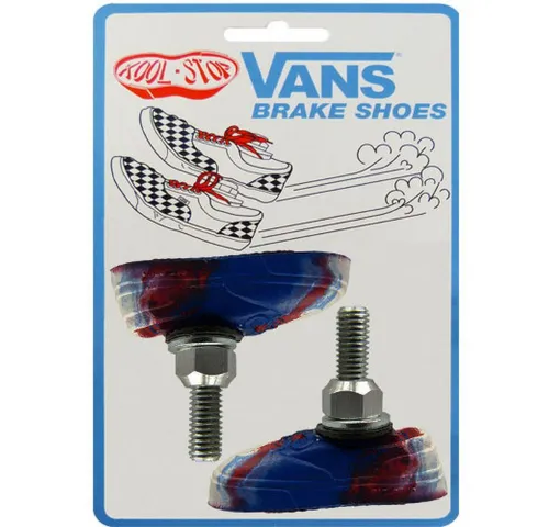 Kool Stop Felgenbremse Kool-Stop Bremsschuh V-Brake BMX, T7 Vans rot/weiß/blau, VSWIRL