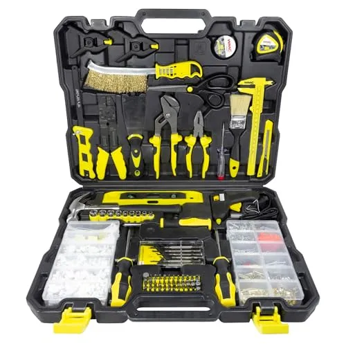 WMC Tools 1001-teiliges werkzeugset WMC Tools mit vielseitigem Koffer und Zubehör, robustes tool set für Heimwerker, Garage, Werkstatt und DIY-Projekte, praktisches Set für Auto und Haushalt