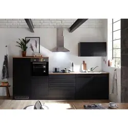 Mid.you Küchenleerblock Schwarz, 320 cm