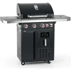 LANDMANN Gasgrill Fryton 4.1 cooK DE F1 135cm schwarz 22150 GR Modulus/Warmhalterost - Schwarz