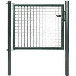 ALBERTS Wellengitter-Einzeltor für Maschendrahtzäune (150 cm) - Gartenzäune: Wellengitter-Einzeltor mit rostschutz durch Zinkphosphatierung, ideal zur Ergänzung von Maschendrahtzäunen für ein harmonisches Gesamtbild.
