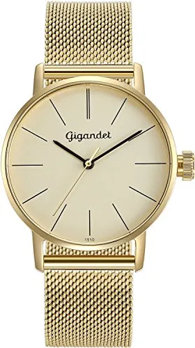 Gigandet Damen-Armbanduhr G43-021 - Elegante Quarzwerk Uhr - Armbanduhren für Damen mit edlem Edelstahlarmband und kratzfestem Saphirglas für optimale Ablesbarkeit und Langlebigkeit.