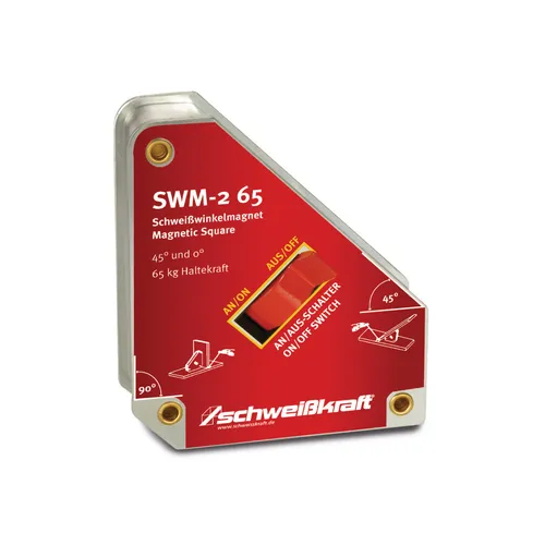 Schweißkraft Schaltbarer Schweißwinkelmagnet SWM-2 65 - Sonstiges Zubehör, bietet eine starke Haltekraft für präzises Schweißen und erleichtert die Arbeit in engen Räumen.