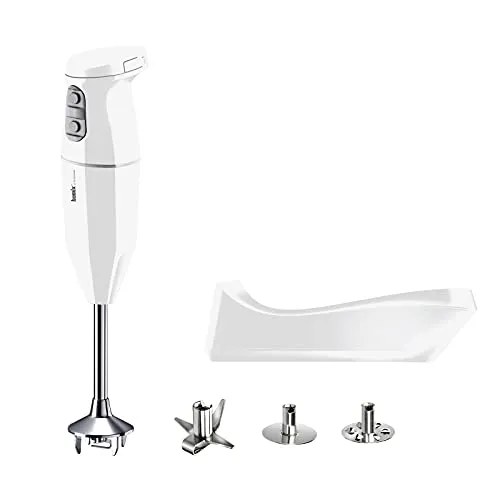 bamix Stabmixer Set cordless PLUS - Stabmixer, kabellos mit 250 Watt Leistung, ergonomisch und vielseitig einsetzbar – ideal für flexibles Mixen und Pürieren in der Küche oder unterwegs.