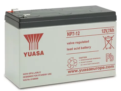 YUASA Blei-Akkumulator NP7-12, 12 V-7 Ah von Yuasa