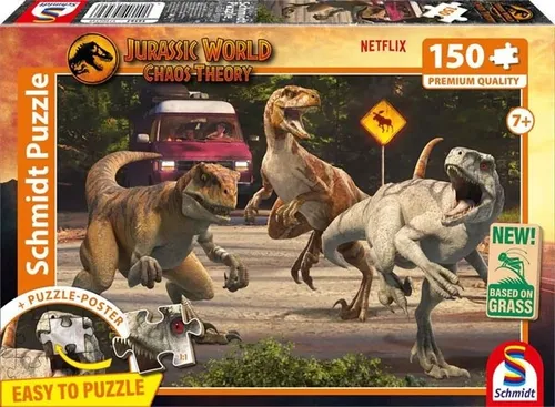 PUZZLE POSTER JURASSIC WORLD 150 T. KINDERPUZZLE SCHMIDT SPIELE NEU