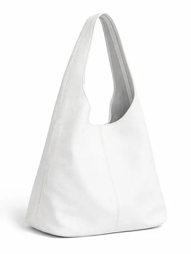 COLLEZIONE ALESSANDRO Schultertasche White – Super Soft Rindsleder - Die Schultertasche 'White' von collezione alessandro aus super softem Rindsleder vereint lässigen Stil und Funktionalität. Mit großzügigen Maßen und praktischem Magnetverschluss ist sie ideal für Alltag und Reisen.