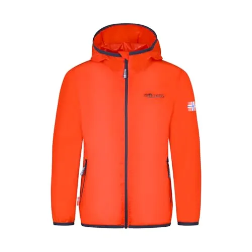 Trollkids Kids Trolltunga Jacket 128, Flame orange