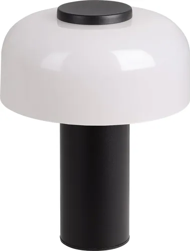 EGLO LED Außen-Tischlampe Ponente Schwarz-Weiß - Moderne Außen-Dekoleuchte mit kabellosem Design, Touchdimmer und IP44 Spritzwasserschutz – ideal für Terrasse und Balkon.