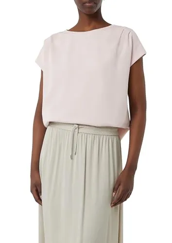 Comma Sweatshirt aus Modalmix mit Faltendetail