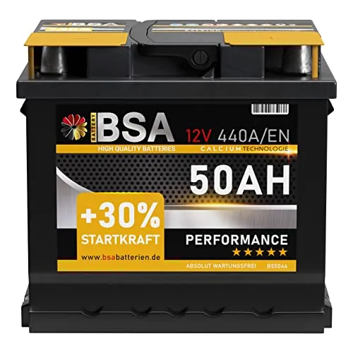 Produktbild BSA Autobatterie 12V 50AH 440A