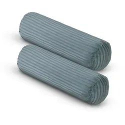 Bestlivings Sofakissen Cord Optik Graugrün 70 x 20cm 2er Pack - Kissen für optimalen Komfort und Unterstützung, mit kuschelig weichem Cord-Stoff und praktischem Reißverschluss für einfache Reinigung. Ideal für Schlaf, Lesen und Entspannung.