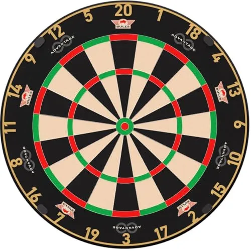 BULL'S NL Advantage 8 Professional Dartboard – Bristle Dartscheibe für Steeldart 🎯