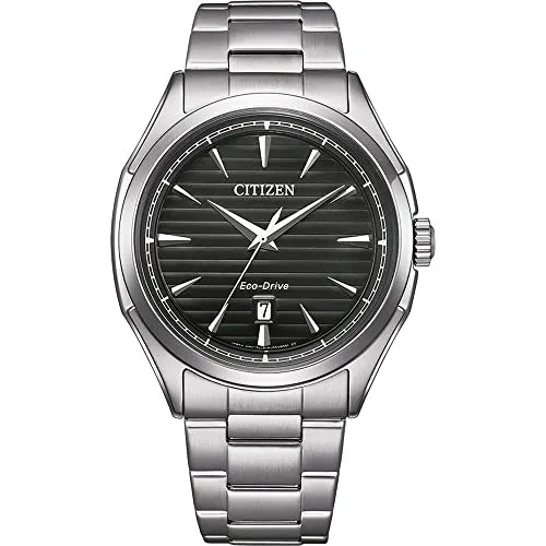 CITIZEN Herren Analog Uhr AW1750-85E - Armbanduhren für Herren mit hochwertigem Edelstahlarmband, Solar betrieben und Kalenderfunktion – ideal als Geschenk für besondere Anlässe.