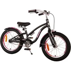 TPFSports Miracle Cruiser Kinderfahrrad - 16 Zoll - Mattschwarz - Kinderfahrrad 16 Zoll mit Rücktritt- und Handbremse, ideal für kleine Abenteurer ab 4 Jahren, vereint Sicherheit und stylisches Design.