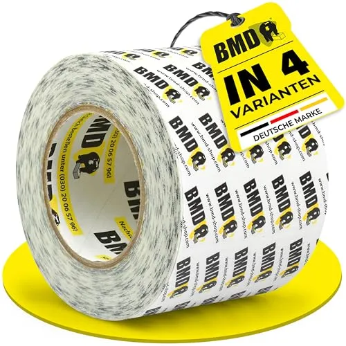 BMD Multi Klebeband | 100mm x 25m | 4 Größen | für Innen & Außen | UV-Beständig | für Unterspannbahnen, Dampfbremsen, Dampfsperren | nach DIN EN 4108 Teil 11 | Profiqualität Made in Germany