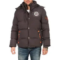 Geographical Norway Winterjacke Herren Steppjacke mit abnehmbarer Kapuze - Funktionsjacken, wärmeisolierend und wasserabweisend, ideal für kalte Tage mit sportlichem Schnitt und praktischen Taschen.