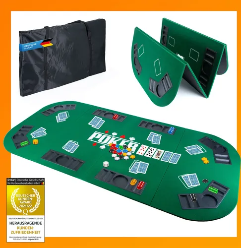 Goods+Gadgets Faltbare Poker Spielfeld Unterlage von Goods & Gadgets