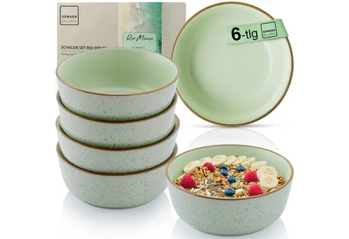 Sänger Rio Minze Müslischalen Set 6-teilig in türkis von Sänger