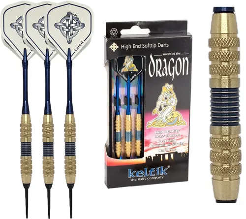 Softdart Soft Dart Pfeile Keltik Dragon Blue 16 g