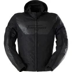 Furygan Shard HV Textiljacke - Wasserdicht & Reflektierend - Schwarz/Dunkelgrau - 3XL - Funktionsjacke mit abnehmbarer Kapuze, innovativem AFS-Belüftungssystem und D3O® Protektoren für maximalen Schutz und Komfort bei jeder Witterung.