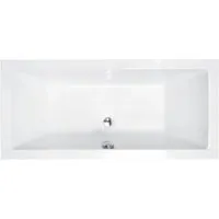 Produktbild Bad Land Badewanne Rechteck QUADRO 190x90 + Styroporverkleidung + Kopfstütze KODI Ablauf Füße
