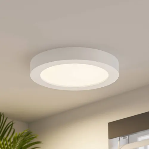 Prios Deckenleuchten Edwina, Farbwechsel LED Deckenlampe - Lampen: Edwina LED-Deckenlampe mit IP44, ideal für Feuchträume, Lichtfarbe vor Montage einstellbar und dimmbar für individuelle Beleuchtung.