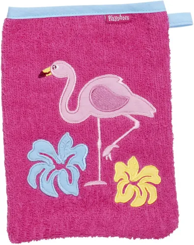 Playshoes Frottee-Waschhandschuh Flamingo 340098,