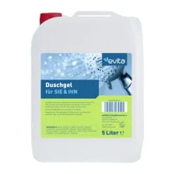 HEINRICH HAGNER GmbH & Co evita Duschgel für SIE und IHN, Für ein erfrischendes Duscherlebnis, 5 Liter - Kanister 4845