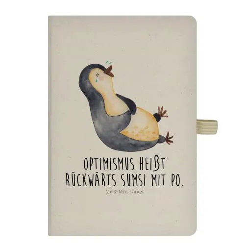 Mr. & Mrs. Panda Kladde Pinguin Lachen - Geschenk, notizbuch, Adressbuch, Lol, Journal, Humor, Reisetagebuch, Witzig, Haha, Tagebuch