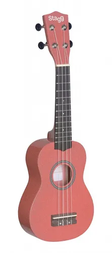 Sopran Ukulele pink mit Tasche von Stagg
