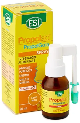 ESI Propolaid Propolgola Halsspray mit Propolis, Weg-Rauke und Manukahonig, 20 ml