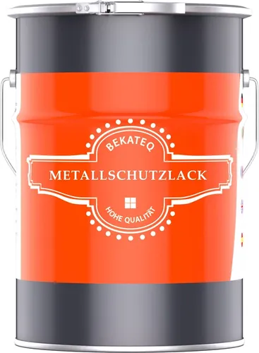 BEKATEQ Metallschutzlack 4in1 5L Rotbraun - Lacke für Metall mit 4in1 Eigenschaften: Grundierung, Rostschutz, Zwischen- und Deckanstrich. Hochdeckend, UV- und wetterbeständig für langlebigen Schutz auf verschiedenen Metalloberflächen.