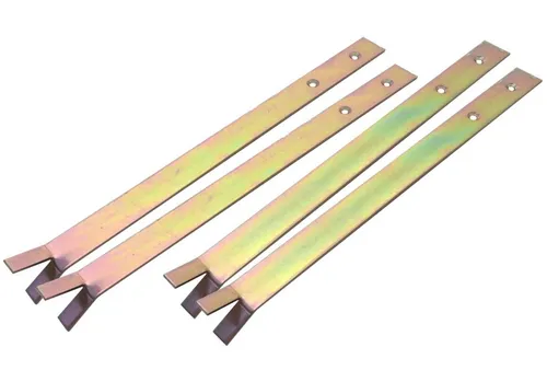 Loggyland Bodenanker Erdanker 300 x 30 x 3 mm bichrom extrem witterungsbeständig, zum Einbetonieren, (2-St)